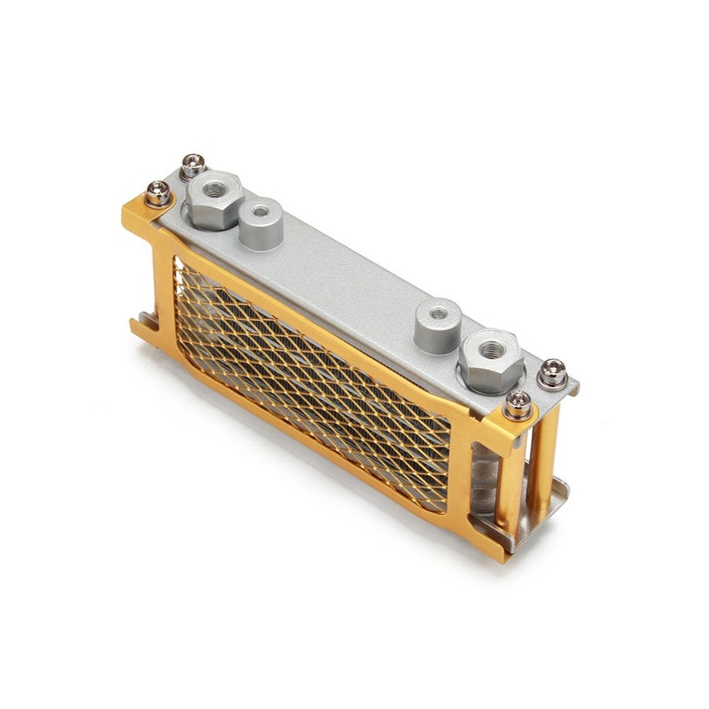 USTPO Motorcycle Oil Cooler Cooling Radiator Engine Kit Universal for CRF XR KLX 50 70 90 110 125 140cc SSR Taotao Coolster Kayo Apollo Dirt Pit Bike ATV Gold - Image 3